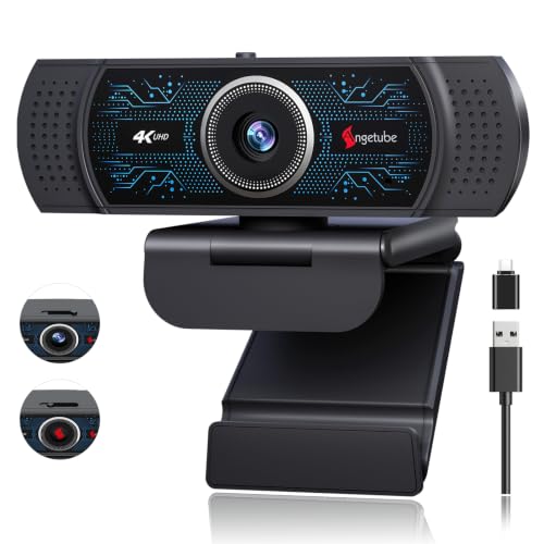 Angetube 4K Webcam with Microphone