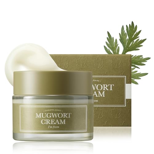 I'm from Crema de artemisa, para todo tipo de piel, 1.69 fl oz | Hidratante con 73,55% de extracto de artemisa, calmante, calmante, alivia el enrojecimiento con control de sebo