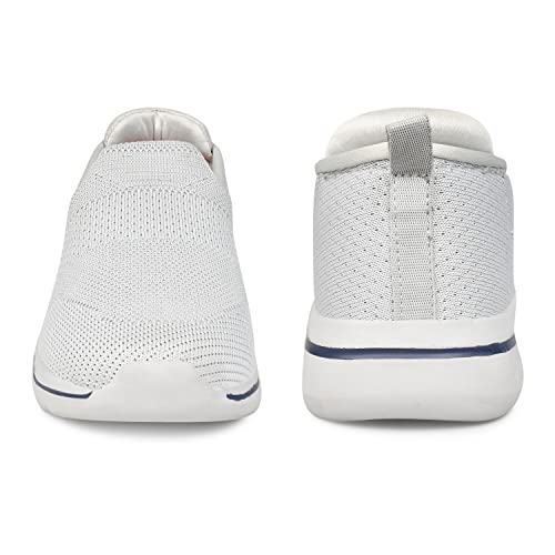 Image of Slip On Sports,Walking & Gym Shoes with Extra Cushion Lightweight Slip-On Black-L Gray for Men's & Boy's