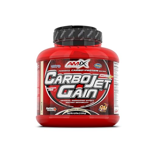 Amix - Proteína En Polvo Carbojet Gain - Suplemento Con Hidratos De Carbono -Proteína Para Ganar Masa Muscular - Ideal Para Atletas De Élite - Amix - Proteína En Polvo Carbojet Gain - Suplemento Con Hidratos De Carbono -Proteína Para Ganar Masa Muscular - Ideal Para Atletas De Élite -