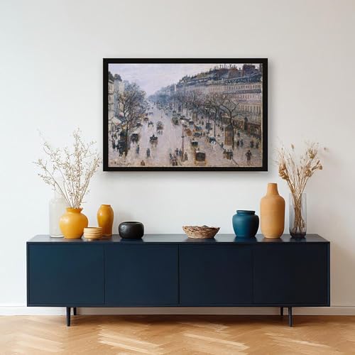 Impression sur toile Boulevard Montmartre Pissaro deco murale