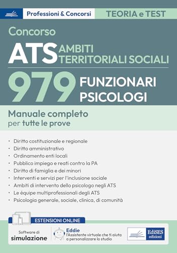 Concorso 979 Funzionari Psicologi ATS: manuale per tutte le prove