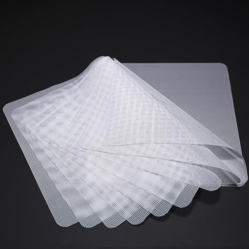 Image of BPA-Free Silicone Dehydrator Tray Liners for Cercker, 12.5x9.8 inch 14-pack | Non-stick Dehydrator Tray Liners Help Stop Dried Food From Sticking, Lift Food Intact, and Cut Cleanup Time - Dishwasher Safe