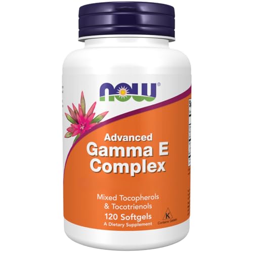 Now Foods, Advanced Gamma-E-Complex, 120 Softgels, Lab-Tested, Vitamin E, Gluten Free, Non GMO