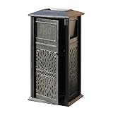 KOHUS Cubo de Basura Para Exteriores Botas de basura al aire libre Recipiente for el hogar con Cenicero Commercial Barback Bin Aplicable Home Kitchen Hotel Park Store Contenedor de Residuos de Jardín