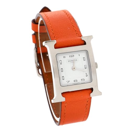 Hermes, Pre-Loved Heure H Quartz Watch Stainless Steel and Leather 212