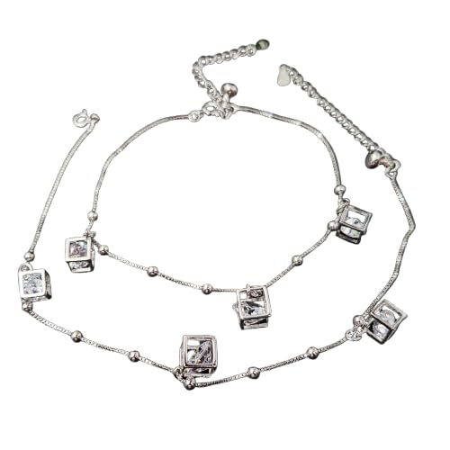 Image of Silver Anklet for Women