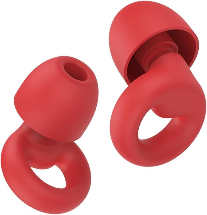Tapones Oídos Dormir Reutilizables con 7 Pares Almohadillas Silicona, Cancelación de Ruido hasta 46dB, Tapones para Dormir, Estudiar, Viajar, Conciertos, Protección Auditiva Cómoda y Ajustable
