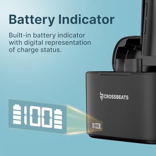 Image of CrossBeats Clip M01 Wireless Mic for YouTube | 2.4GHz Collar Microphone | 40H Battery, Noise Cancellation | Vlogging, Reels & Video Recording | iPhone, Android Type-C | Content Creators | Lapel Mic