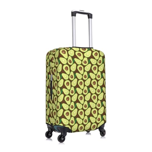 Avocado Print Luggage Cover Protector Anti-Scratch Washable Fits 18-32 Inch Luggage-Large3