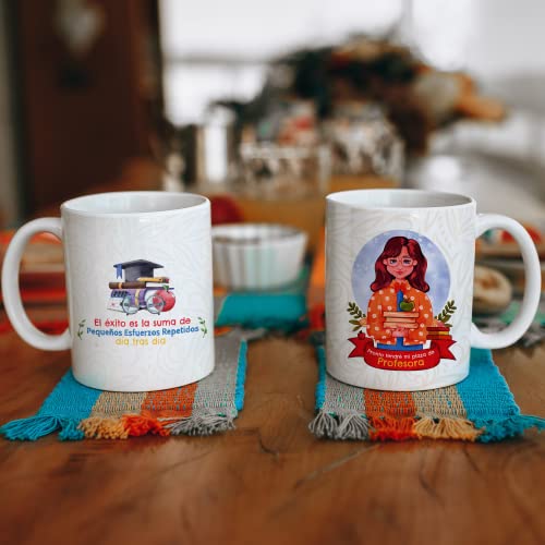 Taza Profesora, Regalos Originales para Profesoras y Maestras, Taza Originales para Regalar, Opositores Profesores Cover