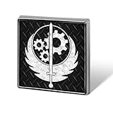 ピンバッジ フォールアウト ブローチ 徽章 ボタンブローチ 缶バッジ 合金製 襟章 アクセサリー 正方形 お洒落 軽量 人気