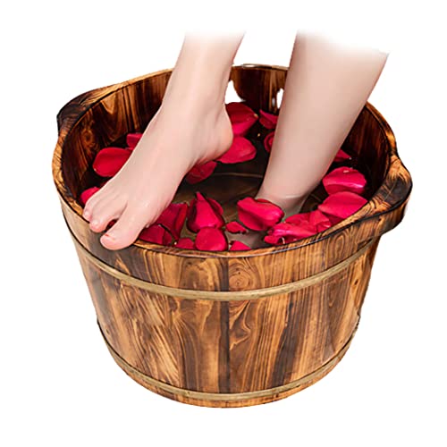 Tina de spa para pies de madera sólida
