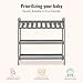 Dream On Me Emily Changing Table In Steel Grey, Comes With 1