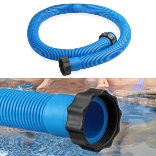 Manguera de repuesto para bomba de piscina de 1.5 pulgadas de diámetro y 59 pulgadas para bombas de filtro 29060E de 1.500 GPH, filtros de agua salada y arena   Plástico