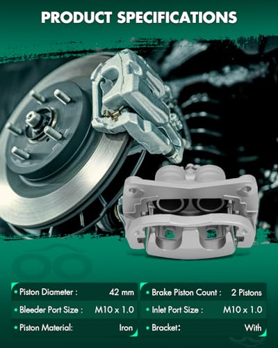 Image of SCITOO Front Right Brake Caliper With Bracket 19B2682 Compatible For Saab 9-2X 2005-2006 For Subaru Impreza 2002-2016 For Subaru Legacy 2003-2004