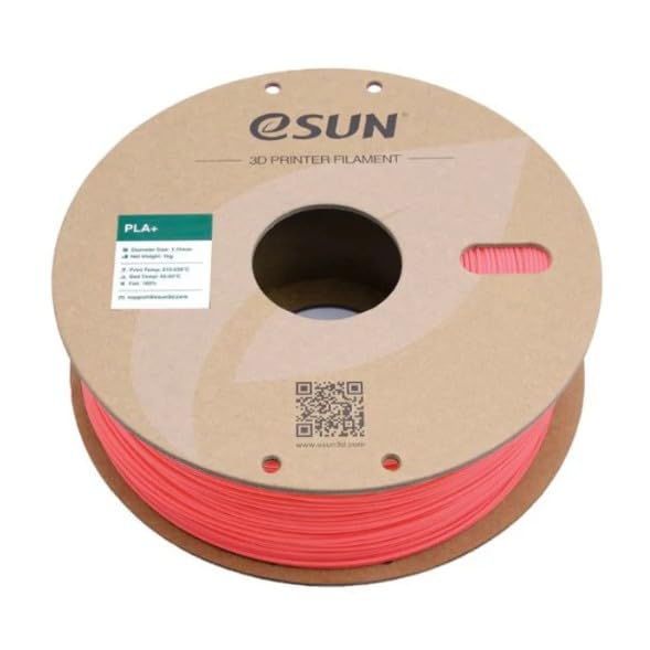 Image of eSUN PLA+ 3D Printing Filament 1.75mm High Speed Filament Speedy PLA Plus for Fast Printing, Dimensional Accuracy + /- 0.03mm, 1KG (2.2 LBS) Pink