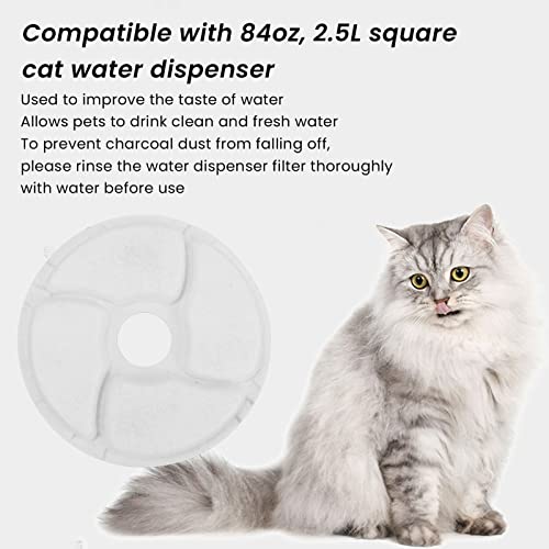Filtro de repuesto 3 capas para fuente de agua de mascotas miniatura 5