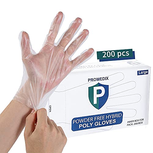 Gloves Disposable Latex Free,Extra Large(200 PCS) Disposable Gloves for Household Cleaning,food Gloves for Kitchen