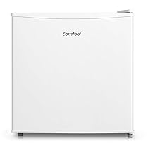 COMFEE’ RCD50WH2(E) Mini frigo bar 43L e zona refrigerante, Frigorifero piccolo Monoporta, Silenzioso, Adatto per Hotel, Casa, Ufficio, 47.2 x 45 x 49.2 cm, Bianco