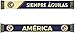Icon Sports Officially Licensed Club América Soccer Supporter Scarf – Classic Navy & Gold Knit Fan Scarf with CA Crest