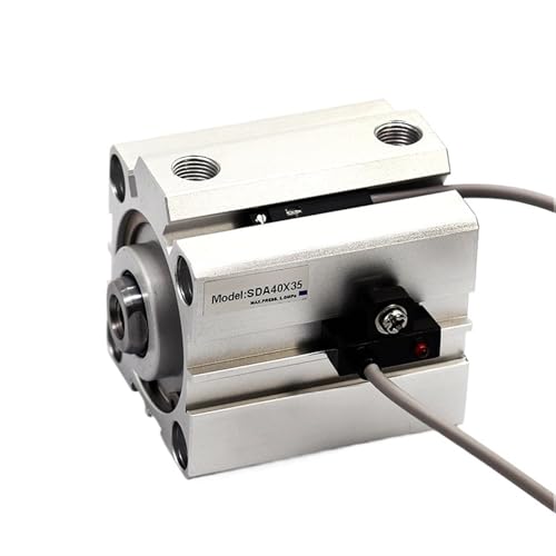 Cilindro neumático SDA compacto con resorte (Bore 16mm, Stroke 25mm) 2