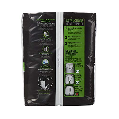 Depend Guards Incontinence Pads for Men, 52 Count, Maximum Absorbency, Cup-like Shape, Bladder Leakage Protection, Odor Control, Discreet Packaging - image 7