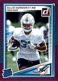 2025 Donruss Press Proof Purple 394 Ollie Gordon II Miami Dolphins Rated Rookie
