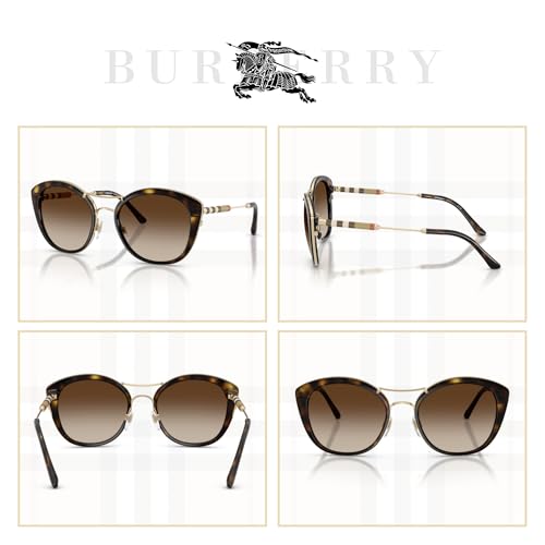BURBERRY BE4251Q Round Sunglasses For Women +BUNDLE with ACCESSORY EYEWEAR KIT3