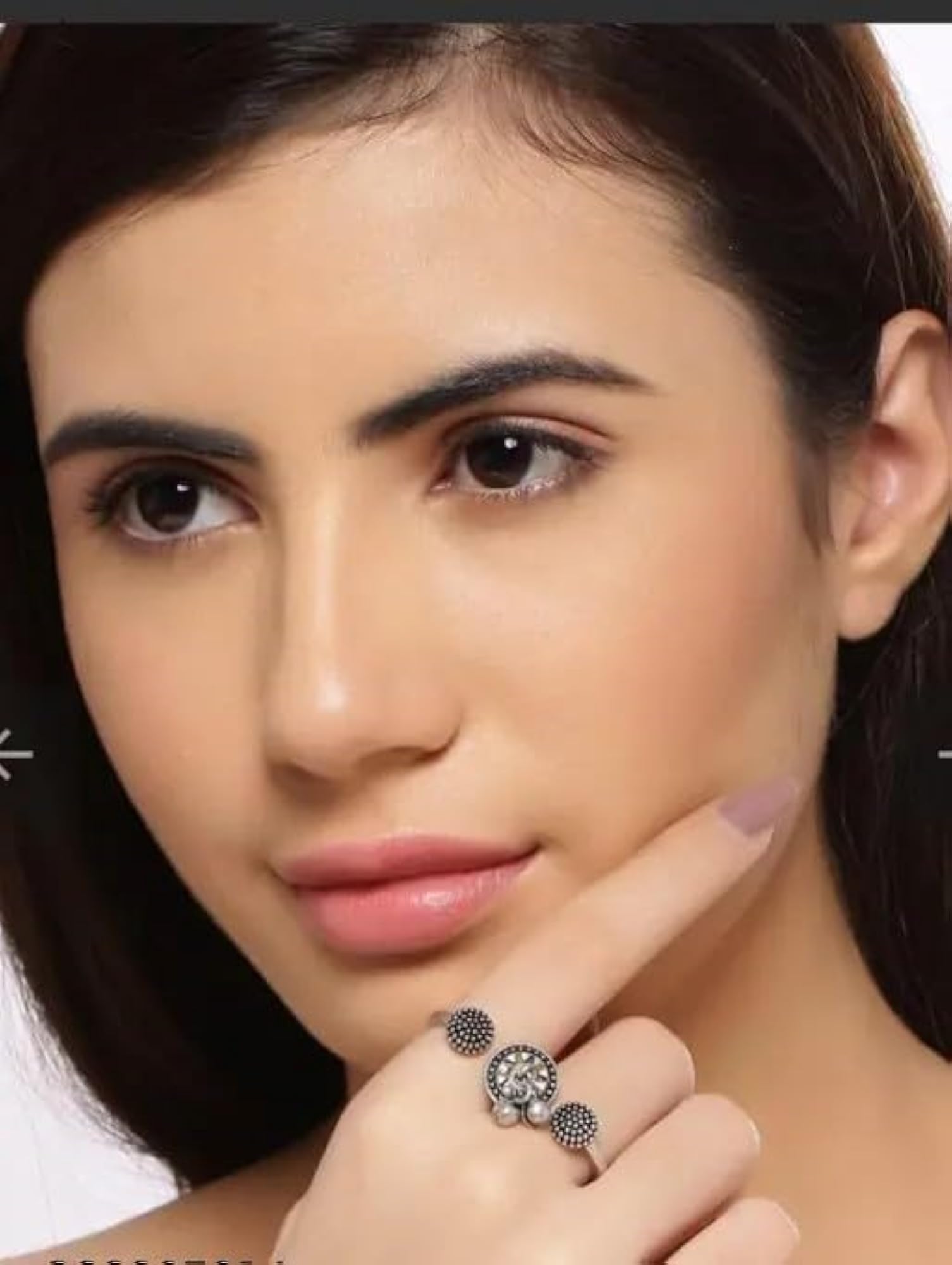 Traditional Oxidised Antique Finish Ring, Elegant Design