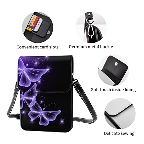 Sac Taekwondo en cuir PU cadeau idéal femme et fille motif papillon violet