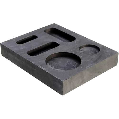 harayaa Black Furnace Casting Foundry Crucible Melting Tool, 5 Slots