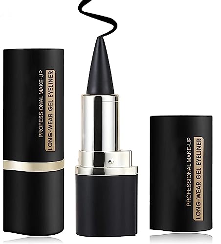 EHIOG Matita eyeliner nera – impermeabile, a prova di sbavature, penna eyeliner gel per un trucco duraturo, formula ad asciugatura rapida per linee precise, ideale per tutte le forme degli occhi e