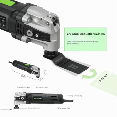 GALAX PRO 400W Oszillierer – leistungsstark & 6-fach verstellbar