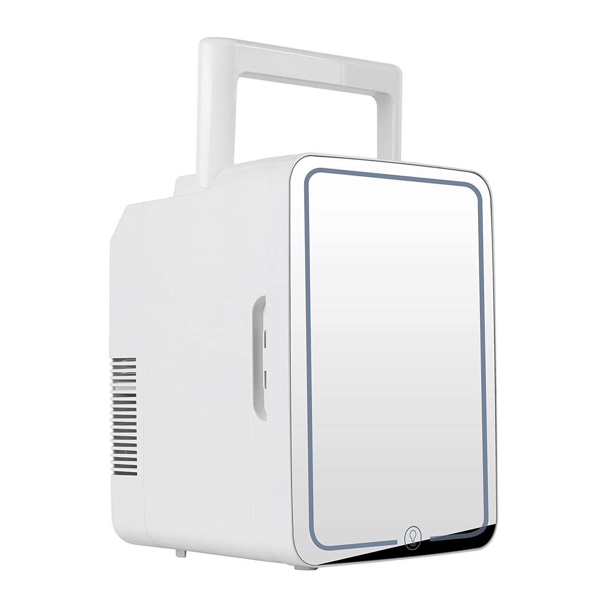 Mini refrigerador portátil de 12 litros para escritorio, compacto y calentable para dormitorio, oficina, coche y espejo de belleza. 12 V CC/24 V (color: A, tamaño: 12 V/110 V/220 V).