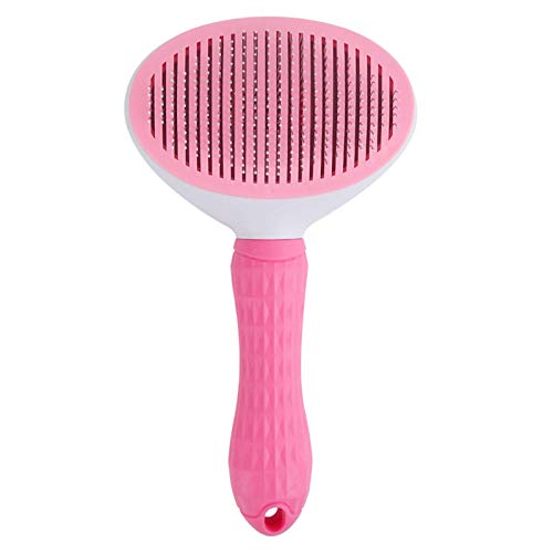 Suntapower Pets Cepillo Perros y Gatos, Autolimpiante Cepillos de Aseo para Mascotas, Accesorios Profesionales para Mascotas Pelo Largo/Corto,Quitar el Exceso y Muerto de Pelo, No rascará la Piel