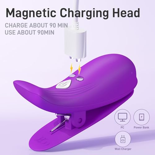 Bra Body Chain Jewelry for Women Bikini, Non-Piercing Silicone 10 Modes Electric Body Clips Clamp for Women Body2