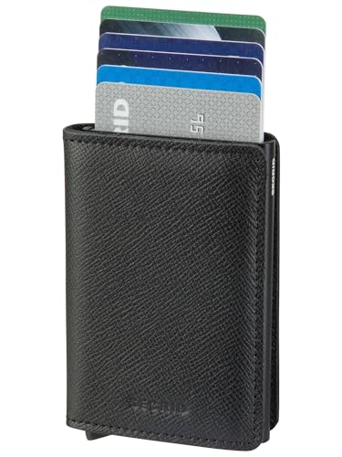 Image of Secrid Slim Wallet Original Leather With Rfid Safe Card Case