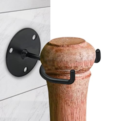 Baseball Bat Holders, Bat Hangers For Wall, Strong High-Strength Baseball Holder Display, Space-Saving Metal Storage Rack, Multipurpose Sturdy Bat Holder For Baseballs, Baseball Bats