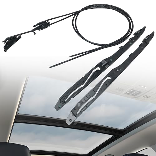 Sunroof Glass Cables FL3Z16502C22 Track Assembly Repair Kit FL3Z-1651071-A FL3Z-1651071-B for Ford F150 2015-2020,for Ford F250/F350/F450 2017-2019,for Ford Expedition,for Lincoln Navigator 2018-2020