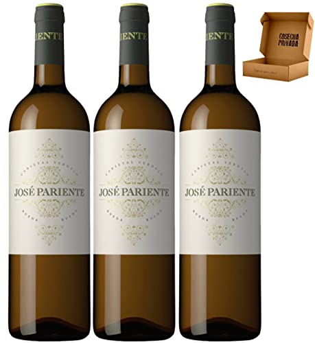 José Pariente - Envío Gratis 24H - DO Rueda - Vino Regalo - Cosecha Privada (3 x Botella 75 cl, Verdejo)