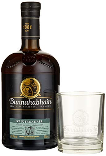 Bunnahabhain Stiùireadair - Geschenkset Mit Originalem Whisky Tumbler Von - Single Malt Whisky (1 x...