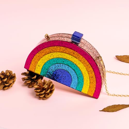 Image of Clutch Bag for Women Evening Bag with Detachable Chain Strap Gala Balls Purse for Wedding Cockatail