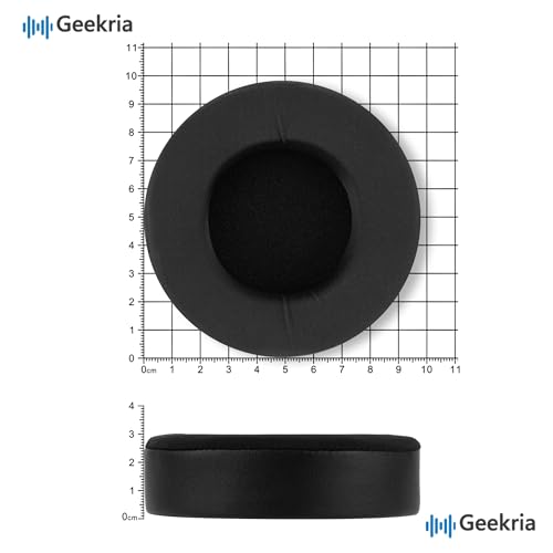 Almohadillas de repuesto para auriculares Geekria Sport Cooling-Gel para Corsair Virtuoso PRO Wired (CA-9011370-NA), cojines para oídos, piezas de reparación (Negro) miniatura 6