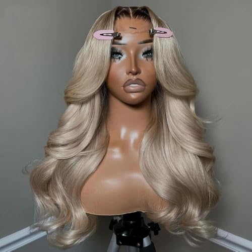 CIYOO Ombre Ash Blonde Lace Front Wig - 200% Density