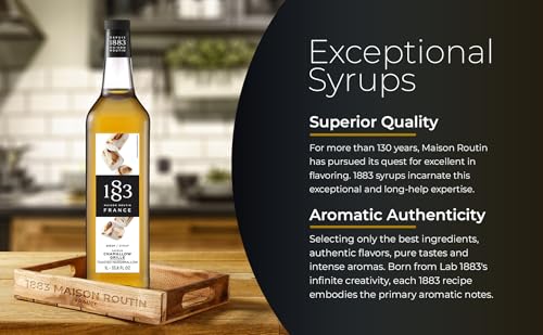 Image of 1883 Toasted Marshmallow Syrup for Drinks, 1 Liter Glass Bottle