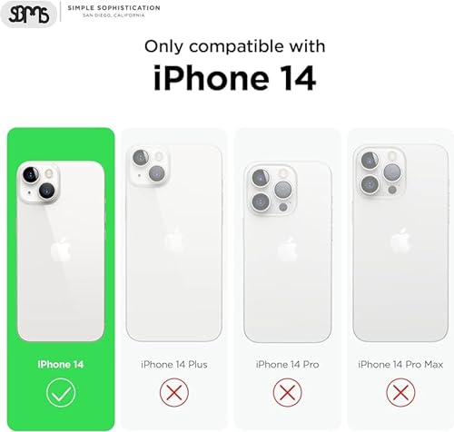 Image of SBMS Silicone Case for iPhone 14 6.1-Inch /iPhone 13 6.1-Inch, Silky-Soft Touch Full-Body Protective Phone Case, Shockproof Cover with Microfiber Lining (Dark Green)