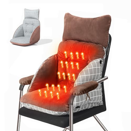 Cuscino Del Sedile Riscaldato USB 5V - Cuscino Riscaldante Con Staccabile Scaldasedile Bifacciale For La Casa Sedia Da Ufficio(Brown)