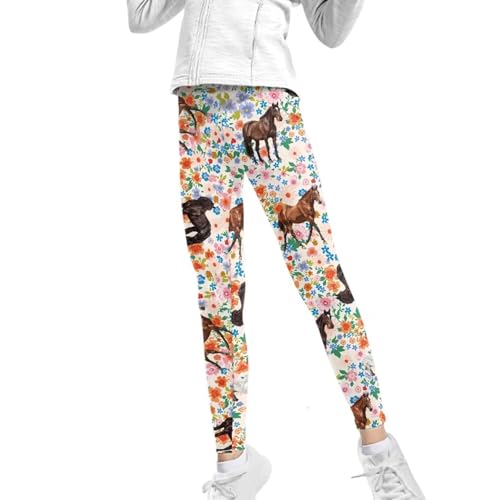 Girls Legging High Waist Long Yoga Pants Casual Dance Running Athletic Pants Active Leggings Tights for Kids