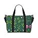 flowers and plants Printed women's handbag, portable crossbody bag, suitable for fitness, travel.